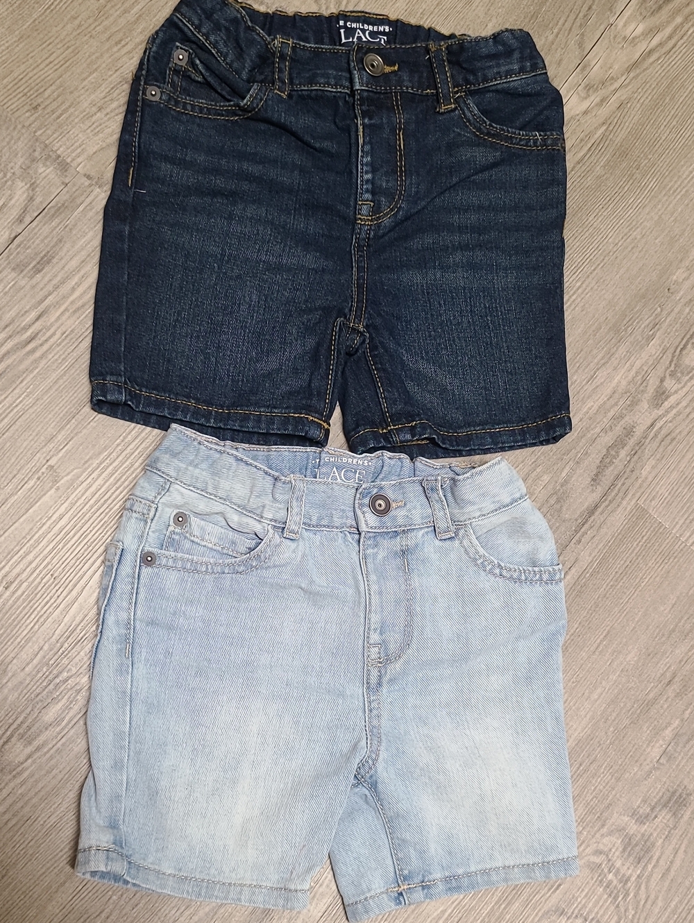 3T Children's Place Denim Shorts Set - Dark Wash & Light Wash